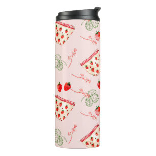 Strawberry party thermal tumbler