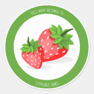 Strawberry Patch Classic Round Sticker