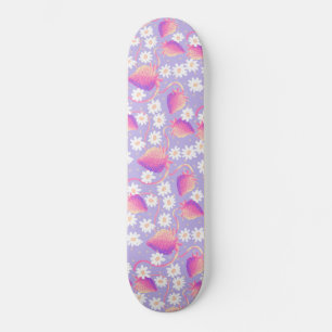 Strawberry patch psychedelic  skateboard