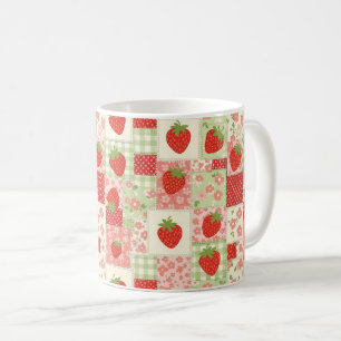 Strawberry Patchwork Picnic (4) Coffee Mug