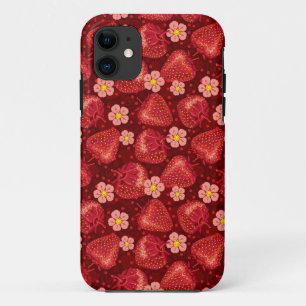 Strawberry Pattern 2 2 iPhone 11 Case