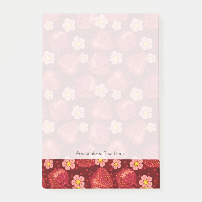 Strawberry Pattern 2 2 Post-it Notes (Front)