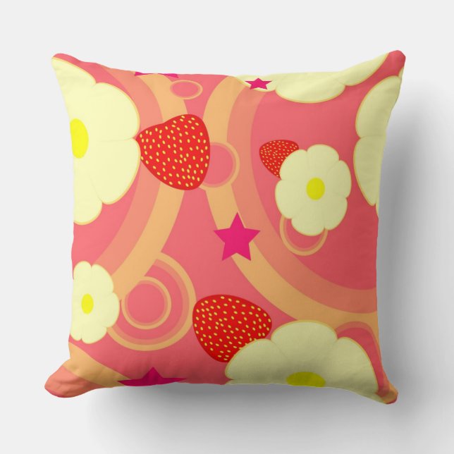 Strawberry Pattern 2 Cushion (Front)