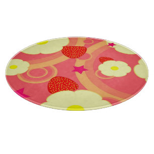 Strawberry Pattern 2 Cutting Board