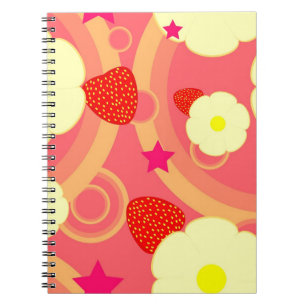Strawberry Pattern 2 Notebook