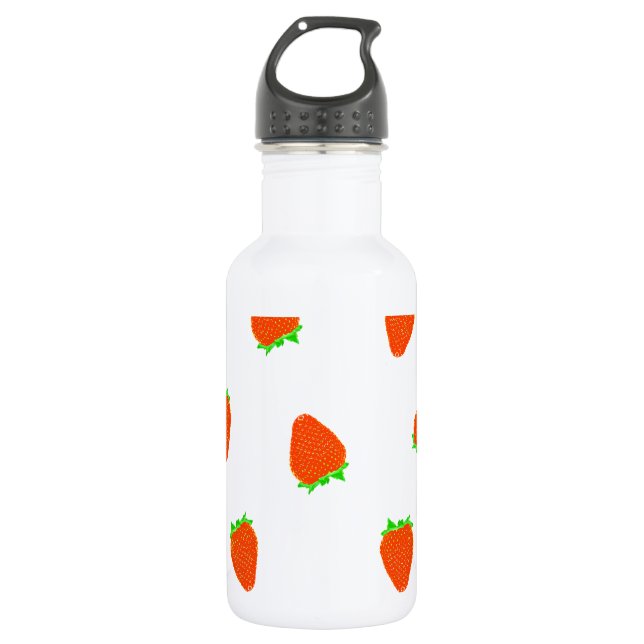 strawberry pattern 532 ml water bottle (Front)