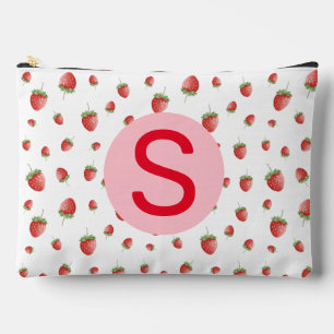 Strawberry Pattern Accessory Pouch