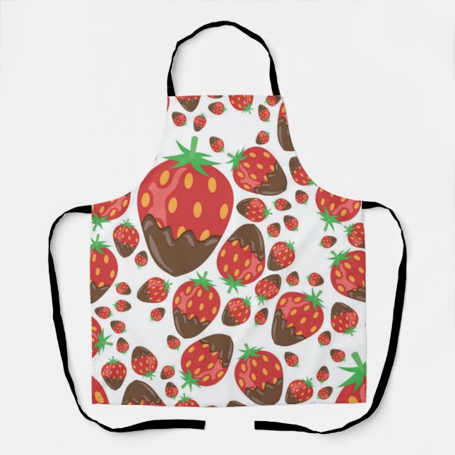 Strawberry pattern apron (Front)