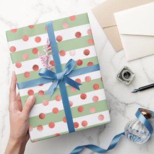 Strawberry Pattern Baby Shower Wrapping Paper