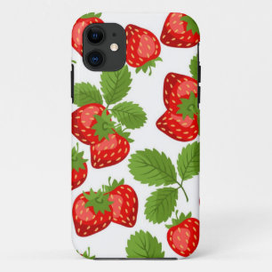 Strawberry pattern iPhone 11 case