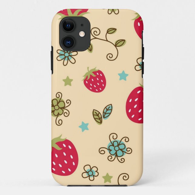 Strawberry pattern Case-Mate iPhone case (Back)