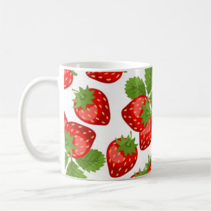 Strawberry pattern coffee mug