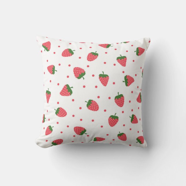 Strawberry pattern cushion (Front)