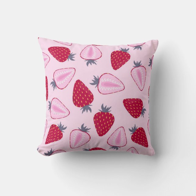 Strawberry pattern cushion (Front)