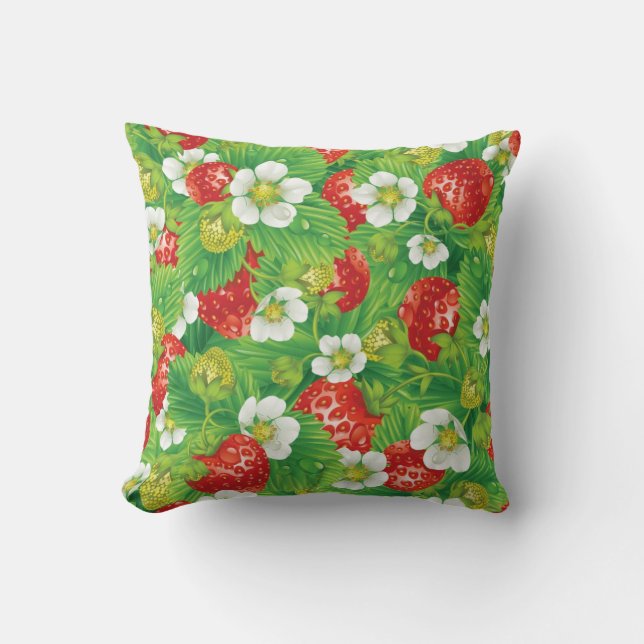 Strawberry pattern cushion (Front)
