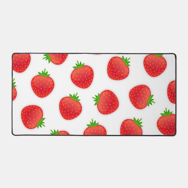 Strawberry pattern desk mat (Front)