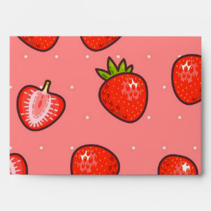 Strawberry pattern envelope