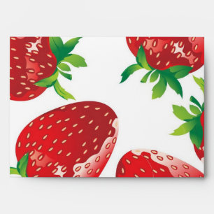 Strawberry pattern envelope