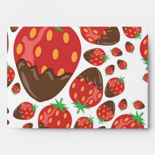 Strawberry pattern envelope (Front)