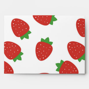 Strawberry pattern envelope