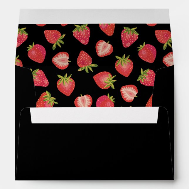 Strawberry Pattern Envelope (Back (Bottom))
