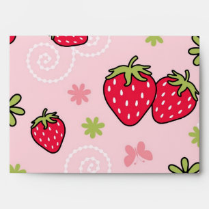 Strawberry pattern envelope