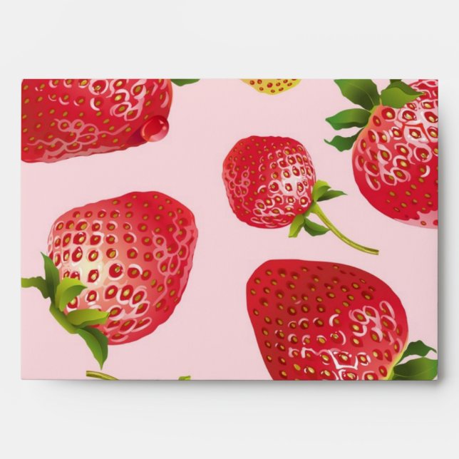 Strawberry pattern envelope (Front)