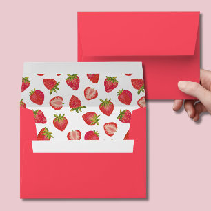 Strawberry Pattern Envelope