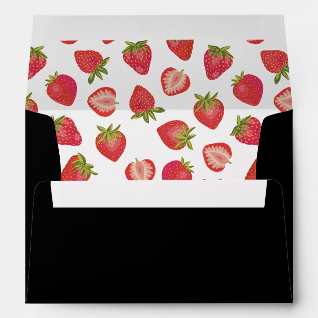 Strawberry Pattern Envelope (Back (Bottom))