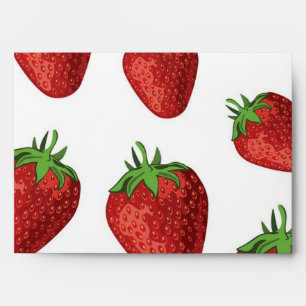 Strawberry pattern envelope
