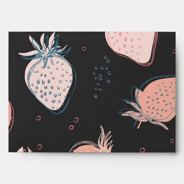 Strawberry pattern envelope (Front)