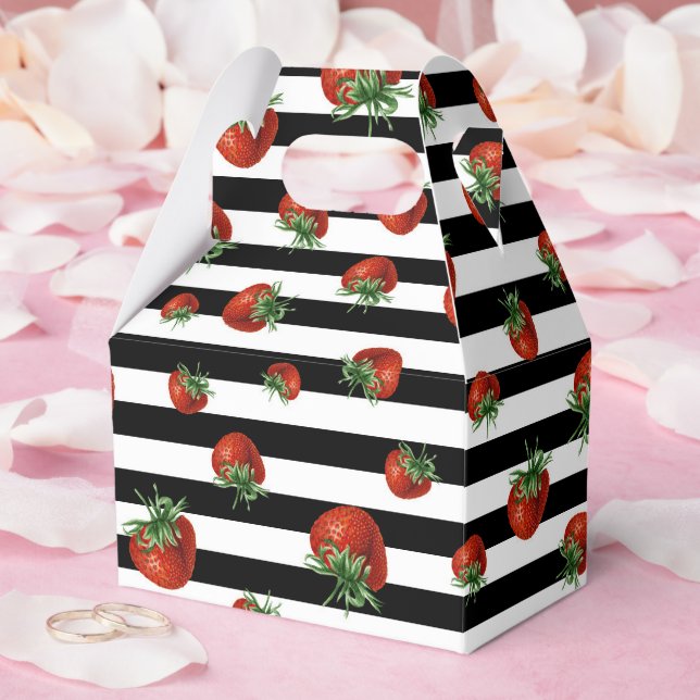 Strawberry Pattern Favour Box (Wedding)