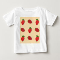 Strawberry pattern for fruit summertime good vibes