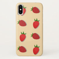 Strawberry pattern for fruit summertime good vibes