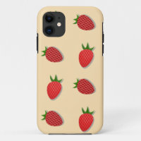 Strawberry pattern for fruit summertime good vibes