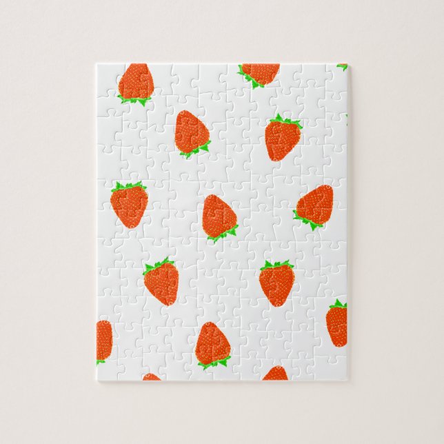strawberry pattern jigsaw puzzle (Vertical)