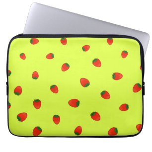 Strawberry pattern laptop sleeve