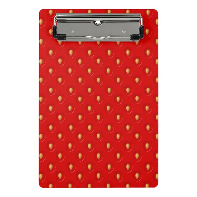 Strawberry Pattern Mini Clipboard (Front)