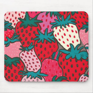 Strawberry Pattern Mouse Pad