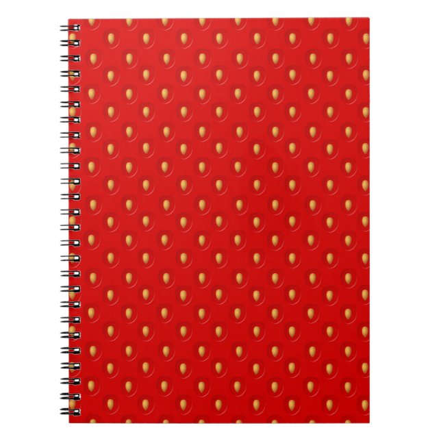 Strawberry Pattern Notebook (Front)