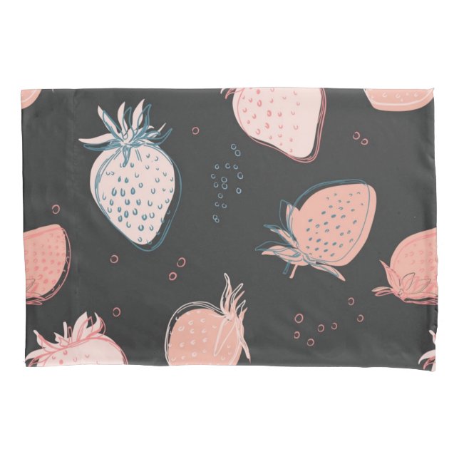 Strawberry pattern pillowcase (Front)