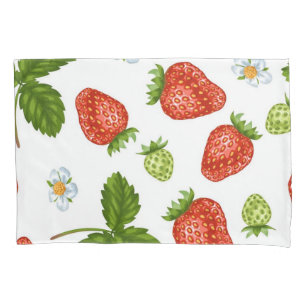 Strawberry pattern pillowcase