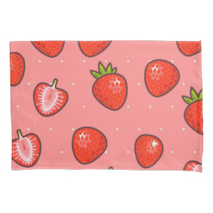 Strawberry pattern pillowcase