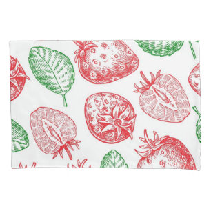 Strawberry pattern pillowcase