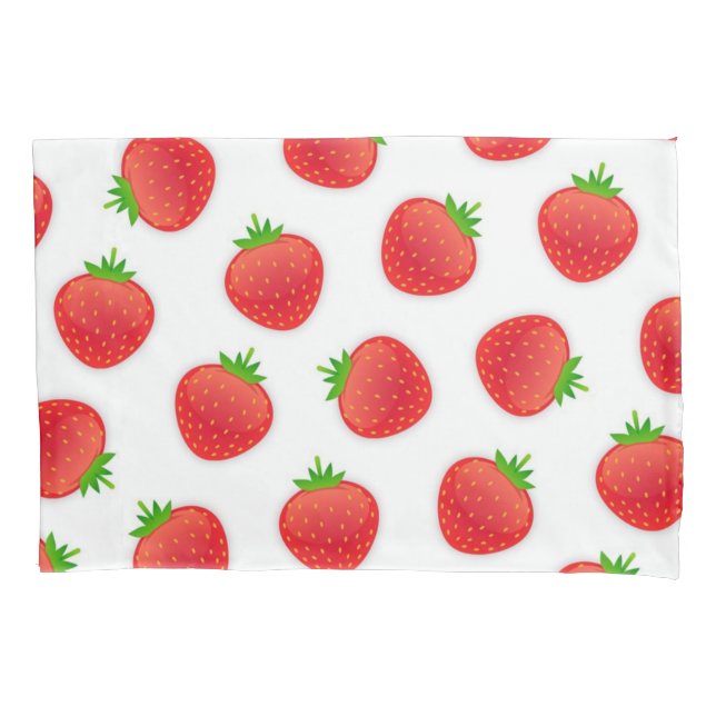 Strawberry pattern pillowcase (Front)