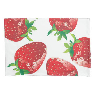 Strawberry pattern pillowcase