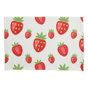 Strawberry pattern pillowcase