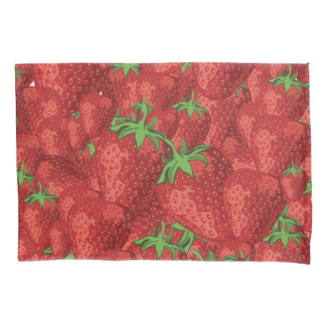 Strawberry pattern pillowcase (Front)