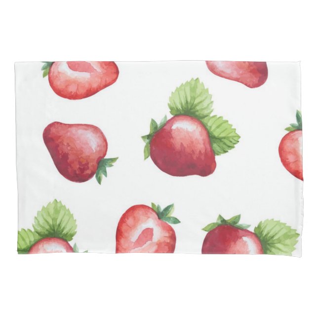Strawberry pattern pillowcase (Front)