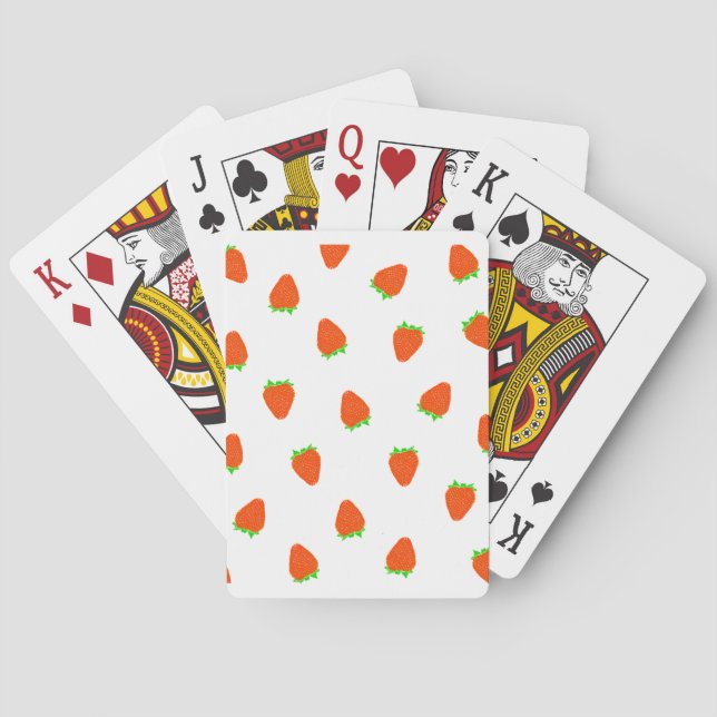 strawberry pattern playing cards (Back)